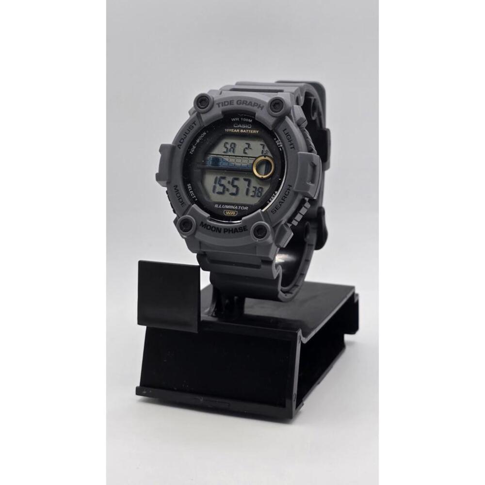 Casio WS1300H-8AV, Tide Graph/Moon Phase Resin Watch, 3 Alarms,10 Year Battery